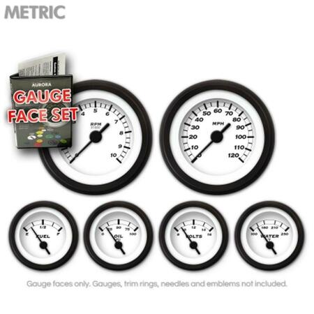 AURORA INSTRUMENTS GARFM1 Gauge Face Set - Metric Classic 8475